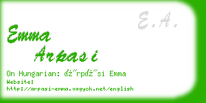 emma arpasi business card